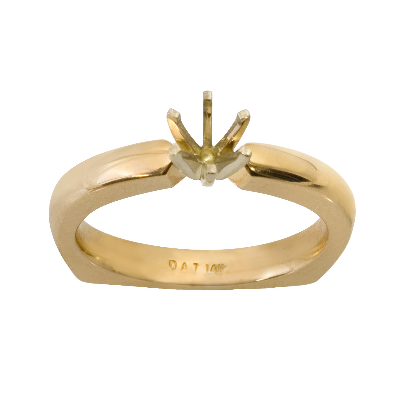 Solitaire Bridal Set w/Euro Shank