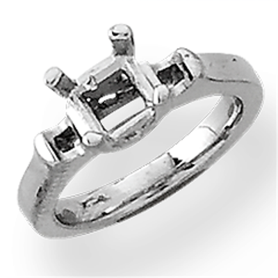 Lds Princess Cut Three Stone Ring